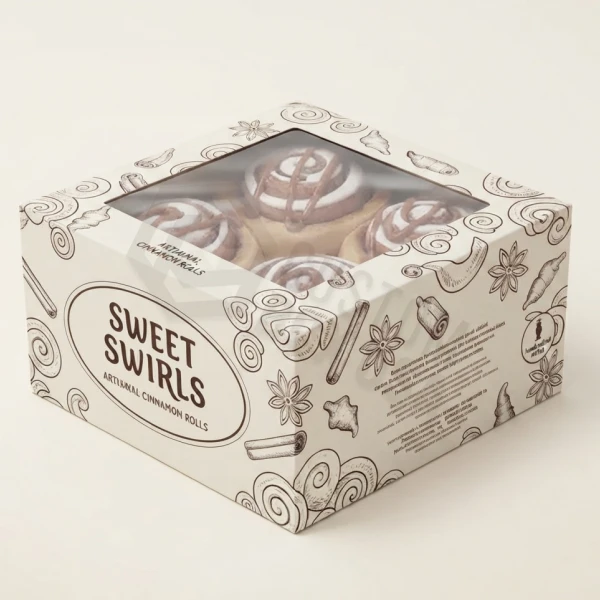 best custom cinnamon roll boxes