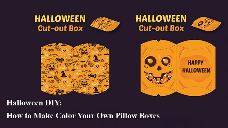 Color Your Own Halloween Pillow Boxes: Get Crafty Ideas