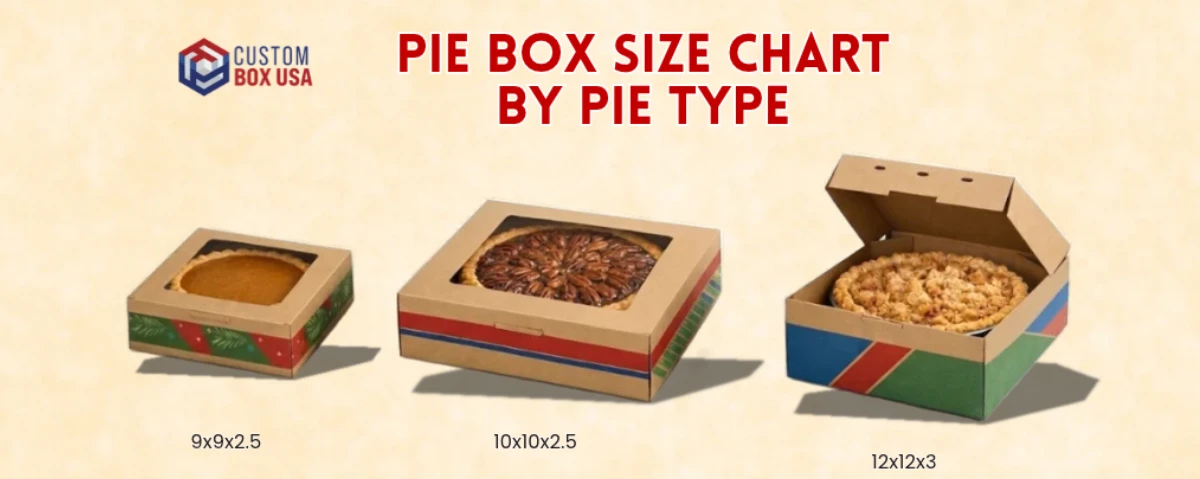 Pie Box Size Chart by Pie Type