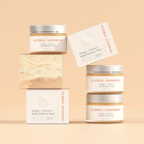 cream box packaging