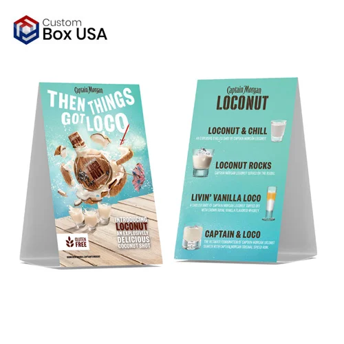 custom table tents