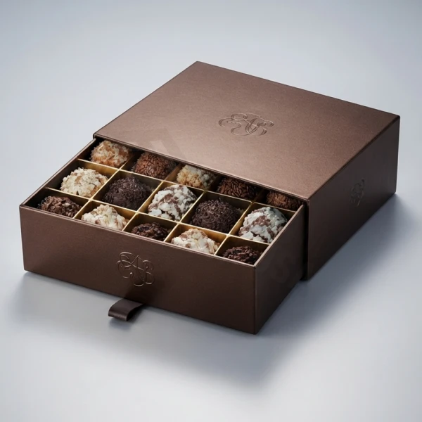 chocolate truffle box packaging