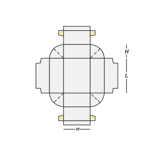double wall tray with lid
