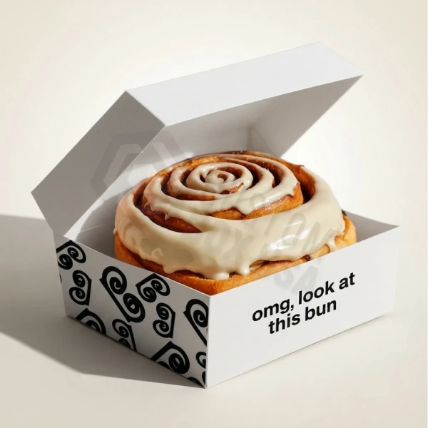 eco custom cinnamon roll boxes
