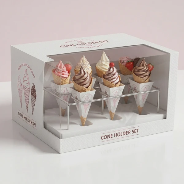 ice cream cone holder cardboard