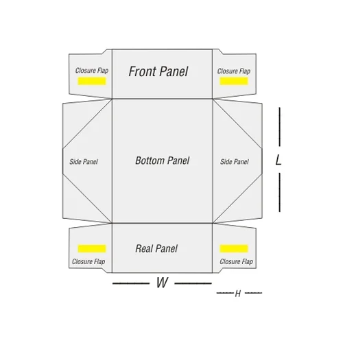 four corner tray box design