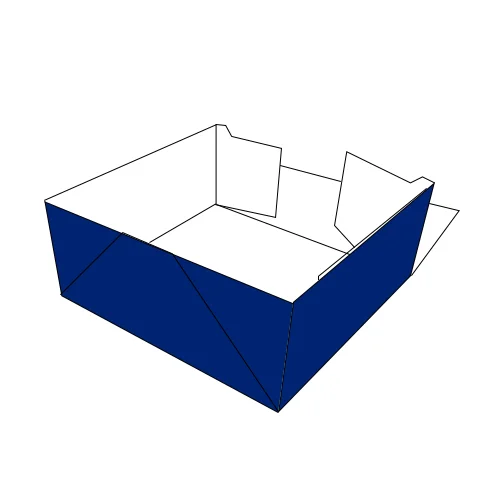 four corner tray with lid