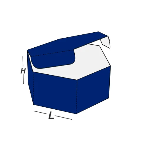 hexagon box packaging for food