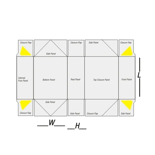 regular six corner box designing structure