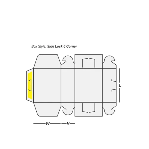 side lock six corner box