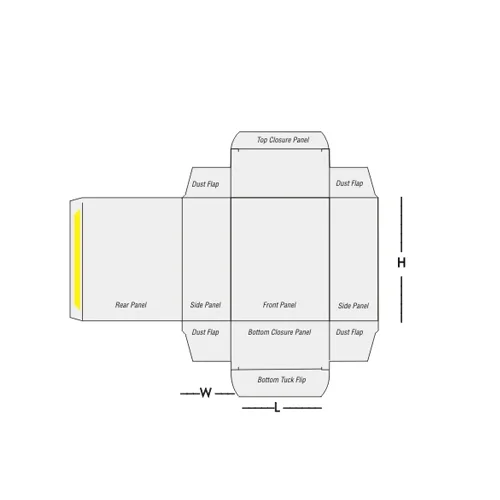 straight tuck end box template