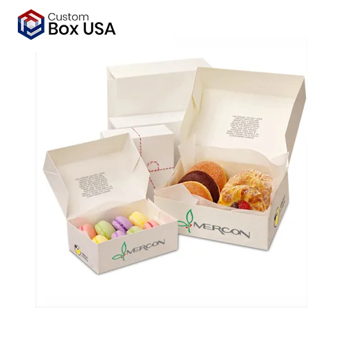 white bakery boxes