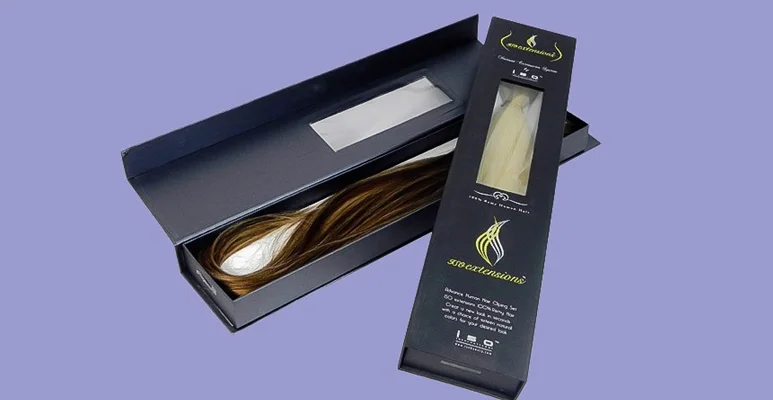 custom printed hair extension boxes