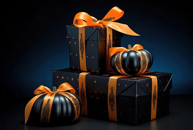halloween gift boxes empty