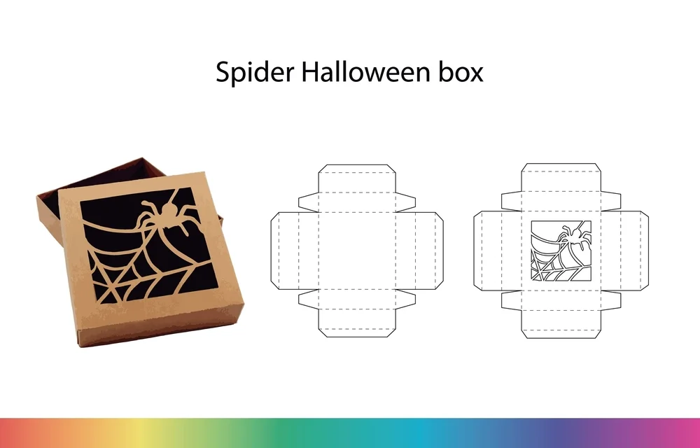 spider halloween box